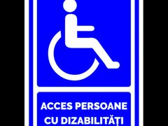 Indicator pentru acces persoanelor cu dizabilitati si handicap