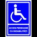 Indicator pentru acces persoanelor cu dizabilitati si handicap